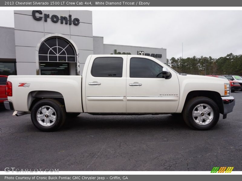 White Diamond Tricoat / Ebony 2013 Chevrolet Silverado 1500 LT Crew Cab 4x4