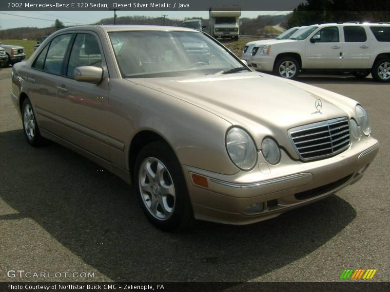 Desert Silver Metallic / Java 2002 Mercedes-Benz E 320 Sedan