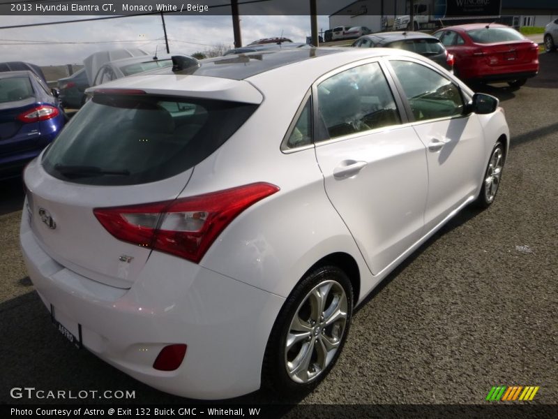 Monaco White / Beige 2013 Hyundai Elantra GT