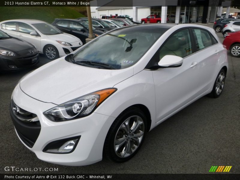 Monaco White / Beige 2013 Hyundai Elantra GT