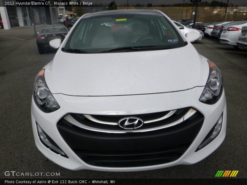 Monaco White / Beige 2013 Hyundai Elantra GT