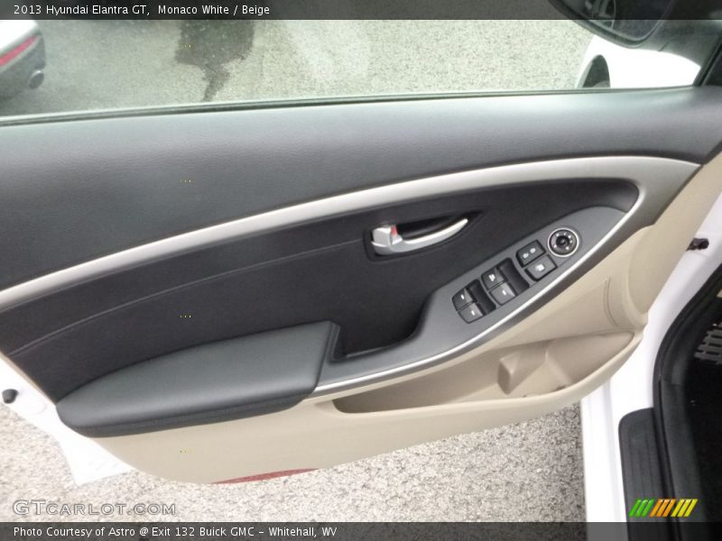 Monaco White / Beige 2013 Hyundai Elantra GT