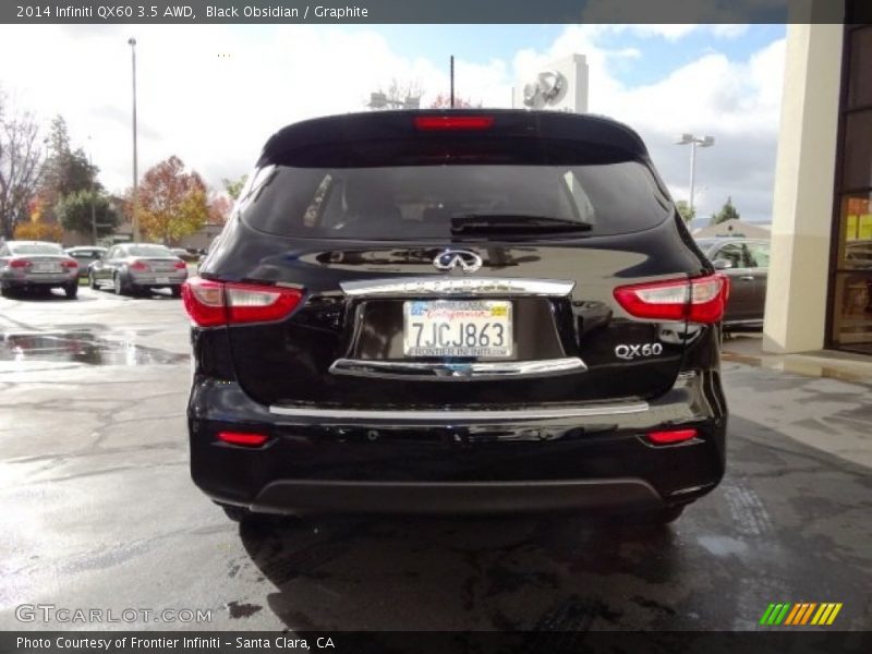 Black Obsidian / Graphite 2014 Infiniti QX60 3.5 AWD