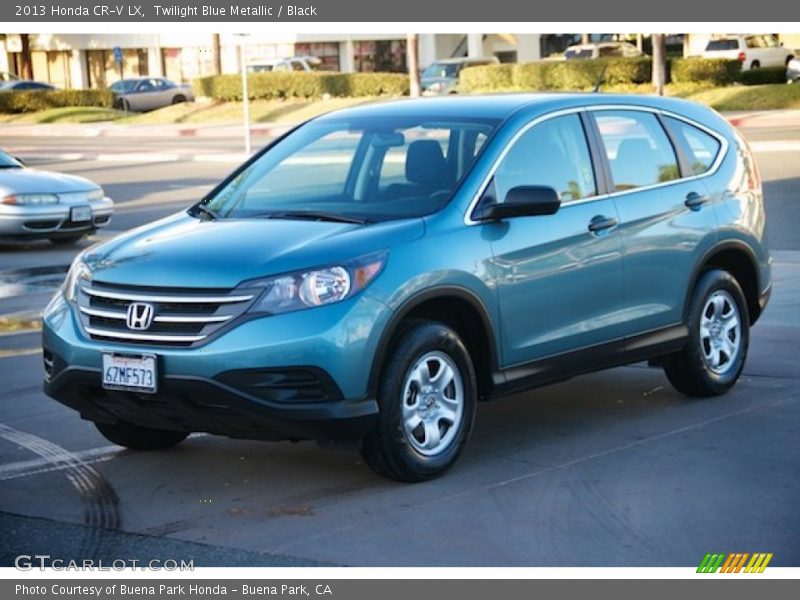 Twilight Blue Metallic / Black 2013 Honda CR-V LX