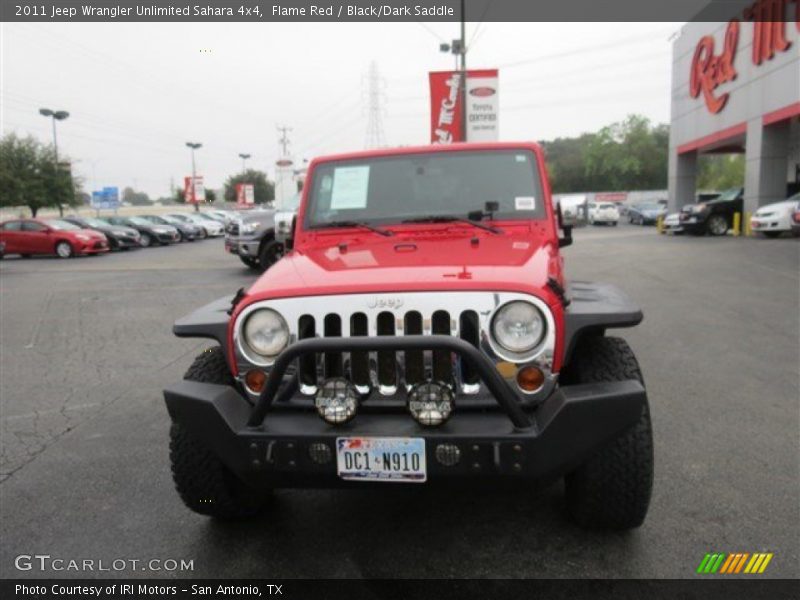 Flame Red / Black/Dark Saddle 2011 Jeep Wrangler Unlimited Sahara 4x4