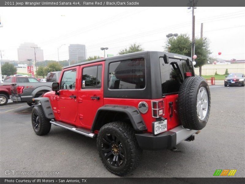 Flame Red / Black/Dark Saddle 2011 Jeep Wrangler Unlimited Sahara 4x4