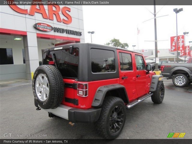 Flame Red / Black/Dark Saddle 2011 Jeep Wrangler Unlimited Sahara 4x4