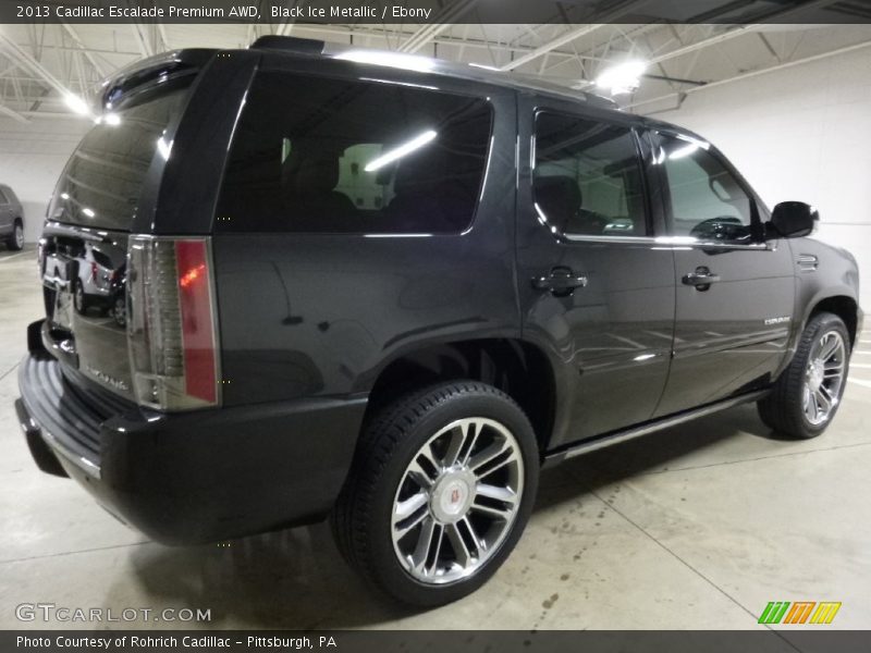 Black Ice Metallic / Ebony 2013 Cadillac Escalade Premium AWD