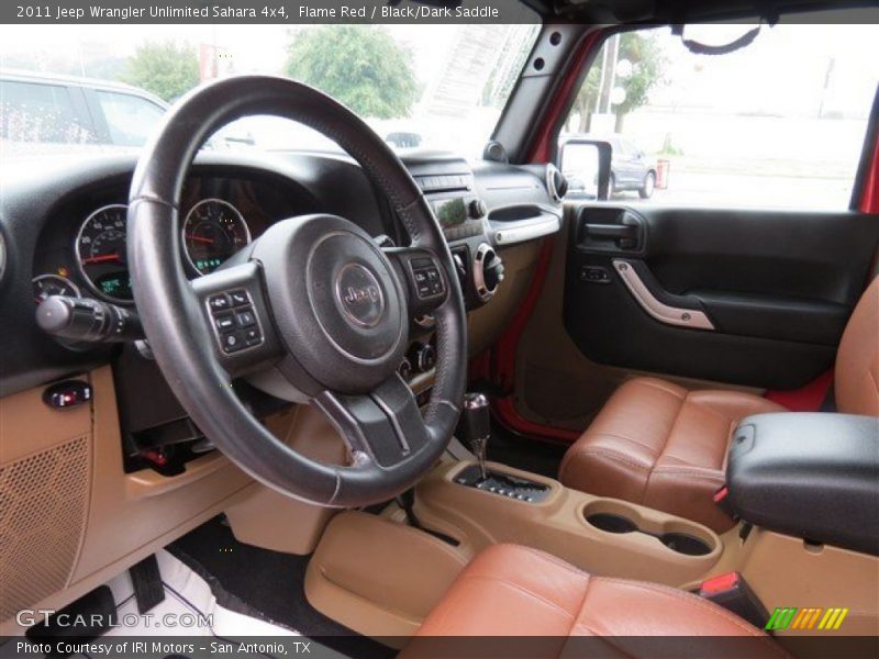 Flame Red / Black/Dark Saddle 2011 Jeep Wrangler Unlimited Sahara 4x4