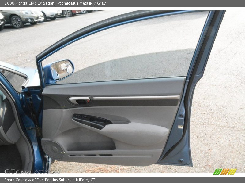 Atomic Blue Metallic / Gray 2008 Honda Civic EX Sedan