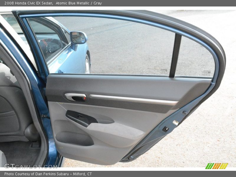 Atomic Blue Metallic / Gray 2008 Honda Civic EX Sedan