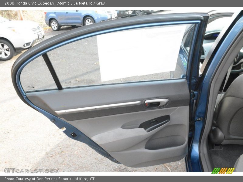 Atomic Blue Metallic / Gray 2008 Honda Civic EX Sedan