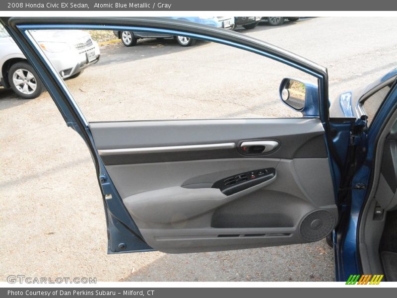 Atomic Blue Metallic / Gray 2008 Honda Civic EX Sedan