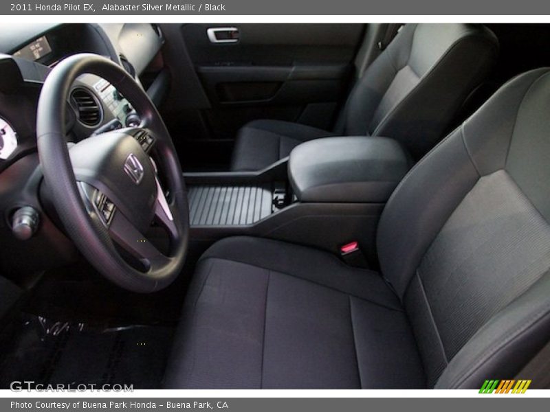 Alabaster Silver Metallic / Black 2011 Honda Pilot EX