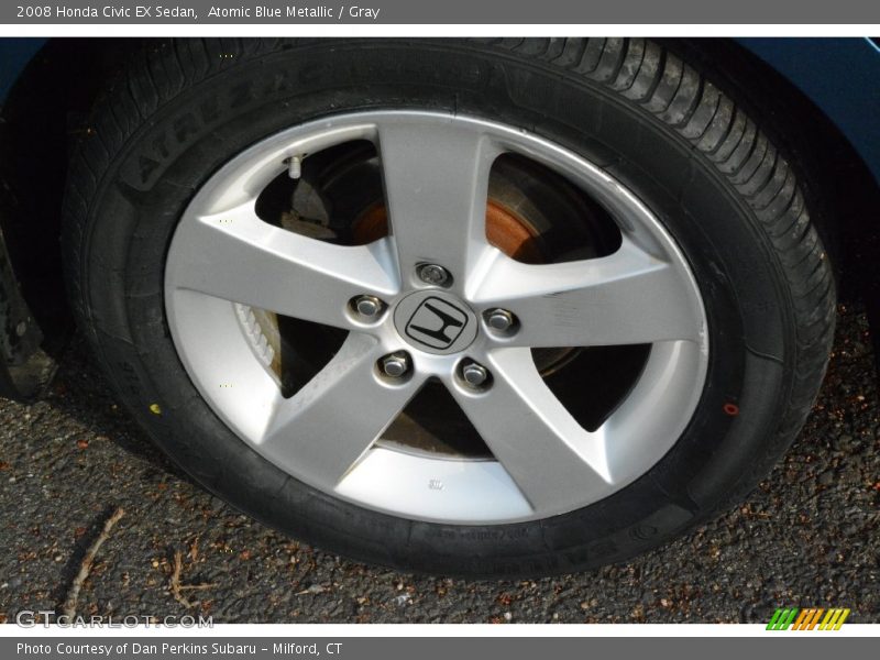 Atomic Blue Metallic / Gray 2008 Honda Civic EX Sedan