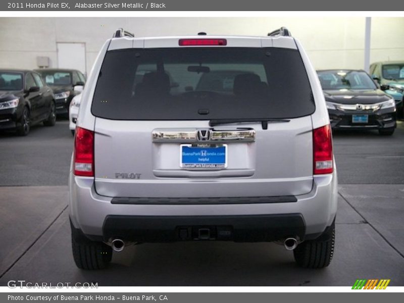 Alabaster Silver Metallic / Black 2011 Honda Pilot EX