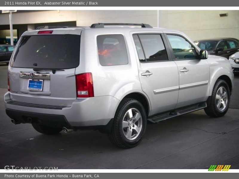 Alabaster Silver Metallic / Black 2011 Honda Pilot EX