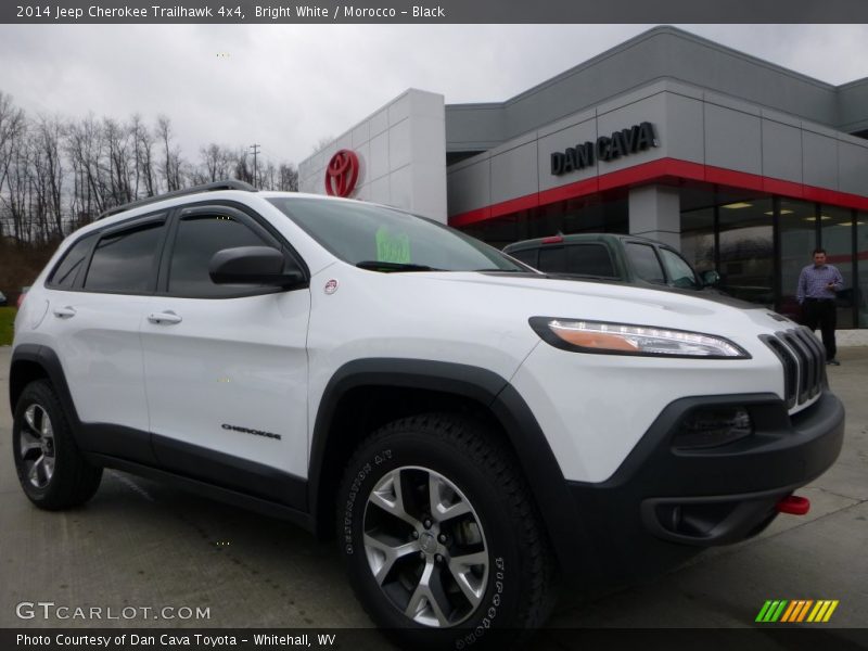Bright White / Morocco - Black 2014 Jeep Cherokee Trailhawk 4x4