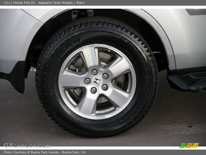 Alabaster Silver Metallic / Black 2011 Honda Pilot EX