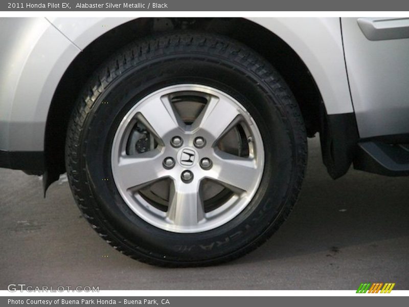 Alabaster Silver Metallic / Black 2011 Honda Pilot EX