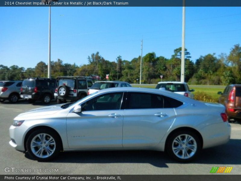 Silver Ice Metallic / Jet Black/Dark Titanium 2014 Chevrolet Impala LT