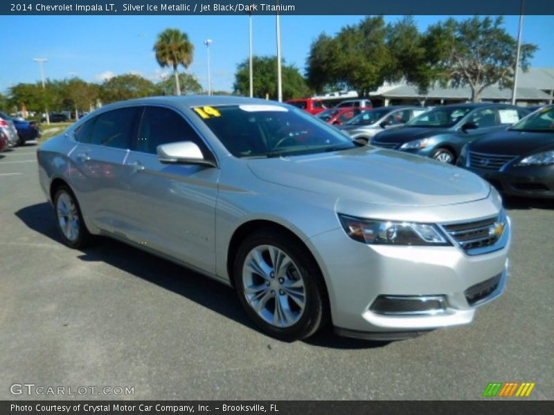 Silver Ice Metallic / Jet Black/Dark Titanium 2014 Chevrolet Impala LT