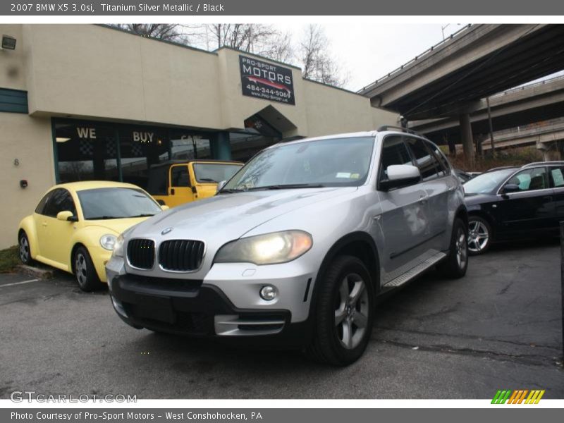 Titanium Silver Metallic / Black 2007 BMW X5 3.0si