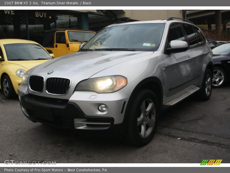 Titanium Silver Metallic / Black 2007 BMW X5 3.0si