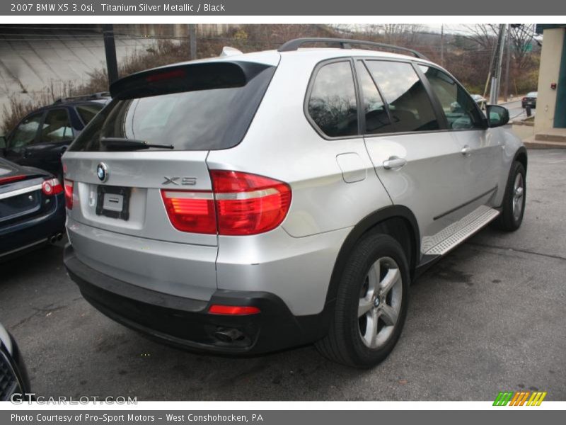 Titanium Silver Metallic / Black 2007 BMW X5 3.0si