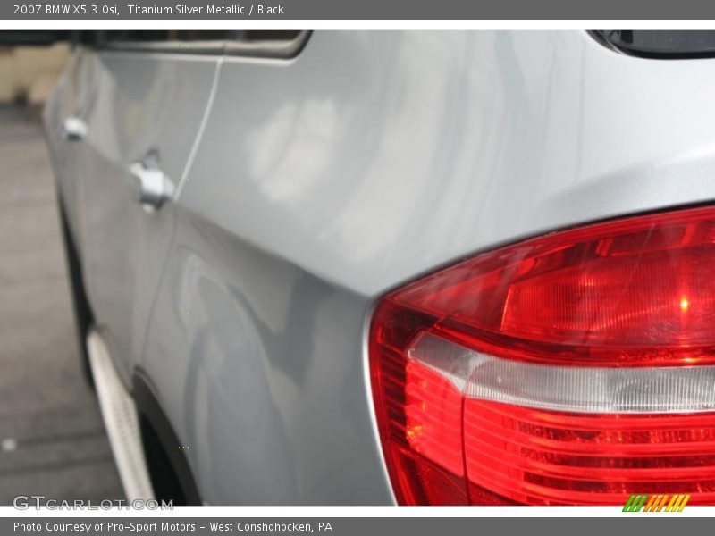 Titanium Silver Metallic / Black 2007 BMW X5 3.0si