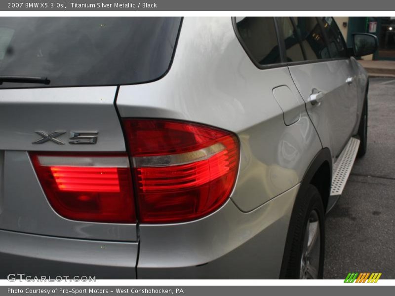 Titanium Silver Metallic / Black 2007 BMW X5 3.0si