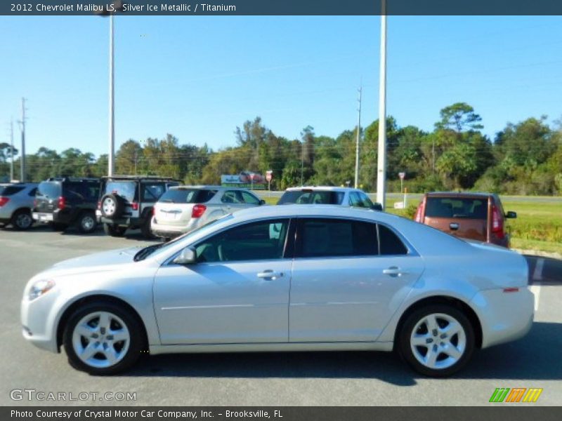 Silver Ice Metallic / Titanium 2012 Chevrolet Malibu LS