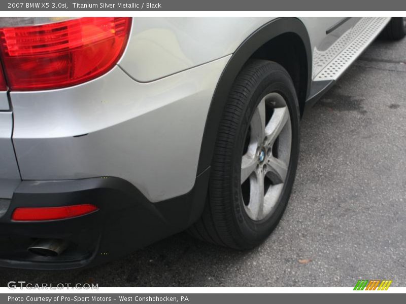 Titanium Silver Metallic / Black 2007 BMW X5 3.0si