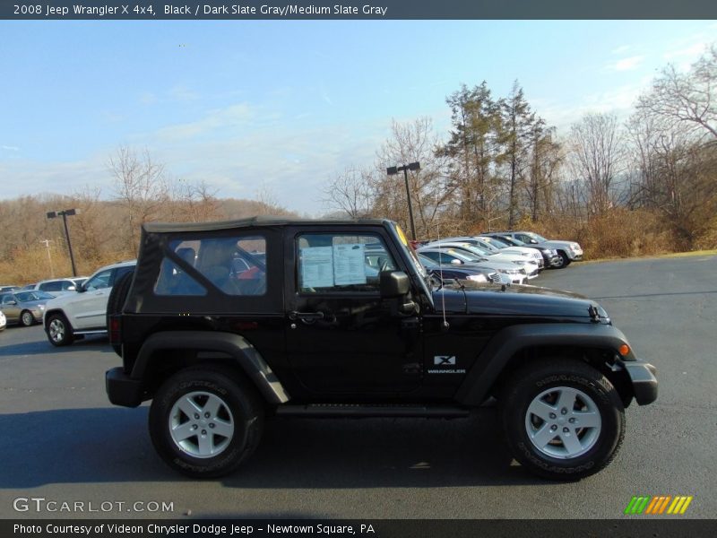 Black / Dark Slate Gray/Medium Slate Gray 2008 Jeep Wrangler X 4x4