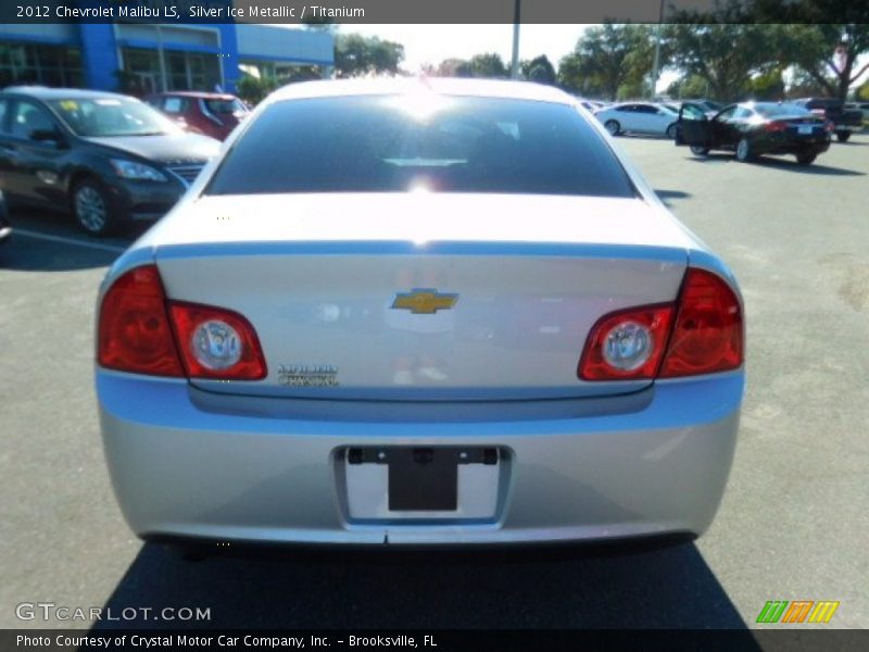 Silver Ice Metallic / Titanium 2012 Chevrolet Malibu LS