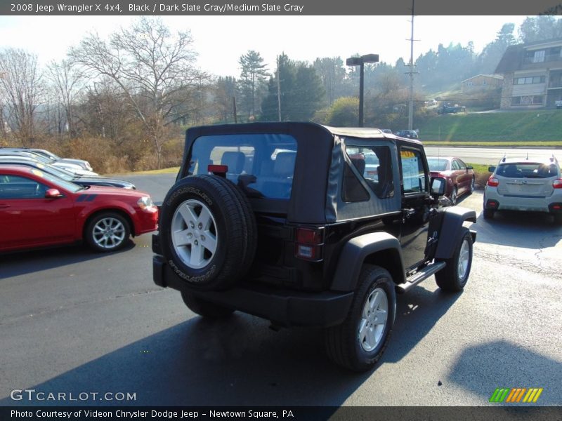 Black / Dark Slate Gray/Medium Slate Gray 2008 Jeep Wrangler X 4x4