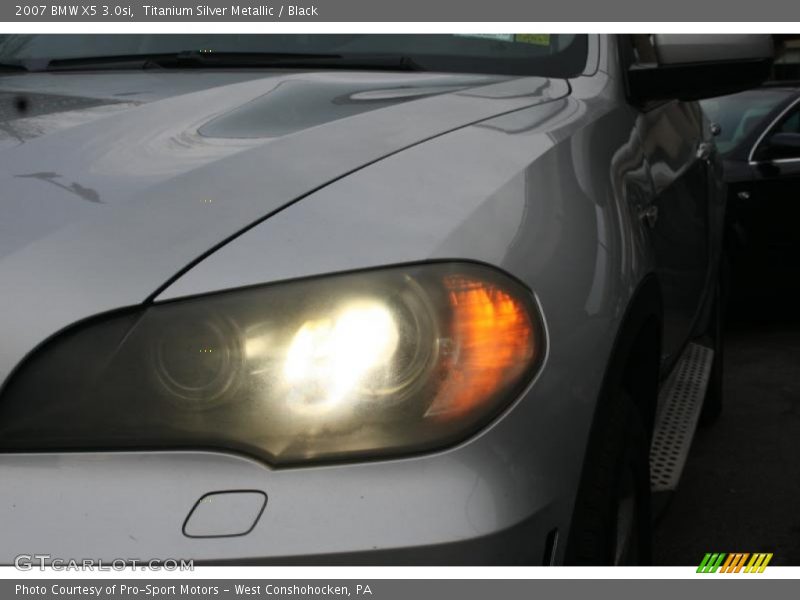 Titanium Silver Metallic / Black 2007 BMW X5 3.0si