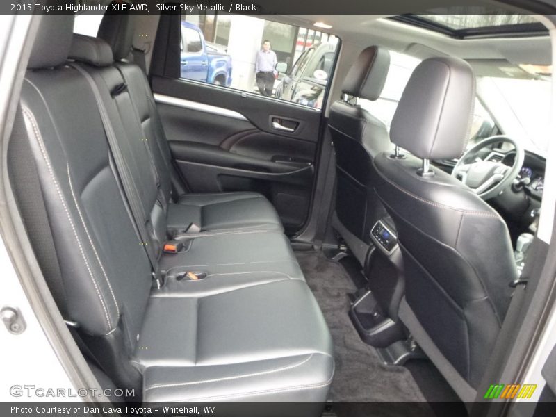 Silver Sky Metallic / Black 2015 Toyota Highlander XLE AWD