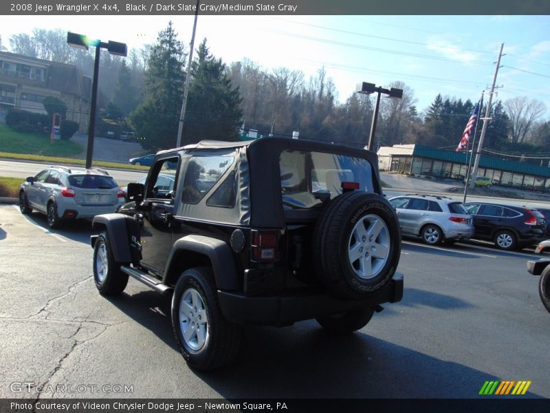 Black / Dark Slate Gray/Medium Slate Gray 2008 Jeep Wrangler X 4x4