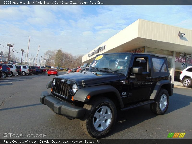 Black / Dark Slate Gray/Medium Slate Gray 2008 Jeep Wrangler X 4x4