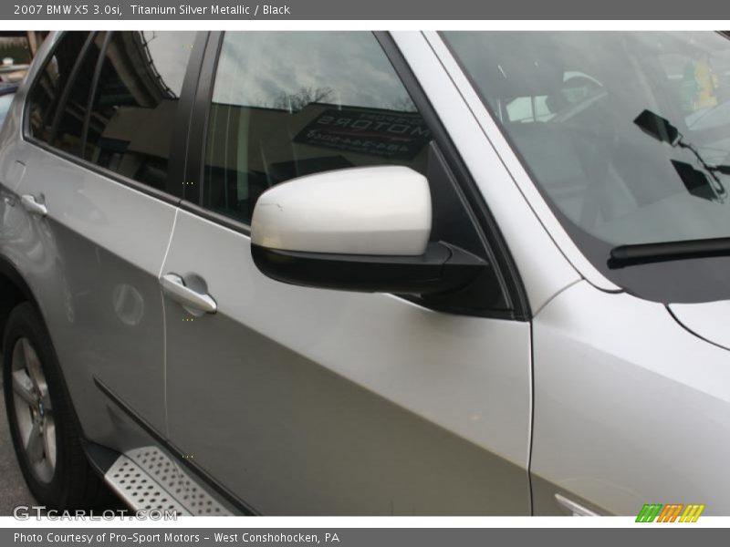 Titanium Silver Metallic / Black 2007 BMW X5 3.0si