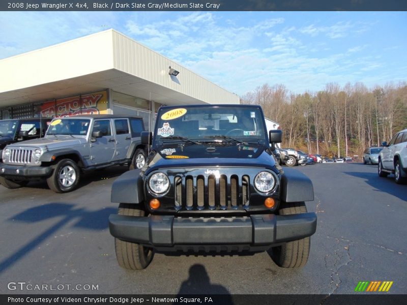 Black / Dark Slate Gray/Medium Slate Gray 2008 Jeep Wrangler X 4x4
