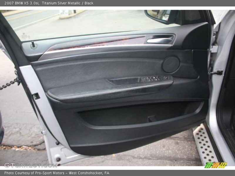 Titanium Silver Metallic / Black 2007 BMW X5 3.0si