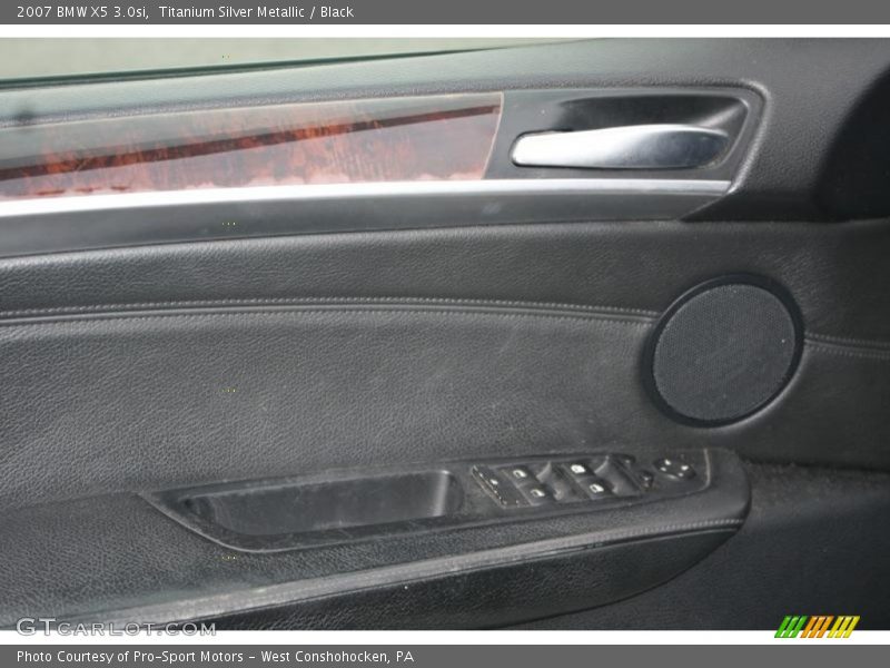 Titanium Silver Metallic / Black 2007 BMW X5 3.0si