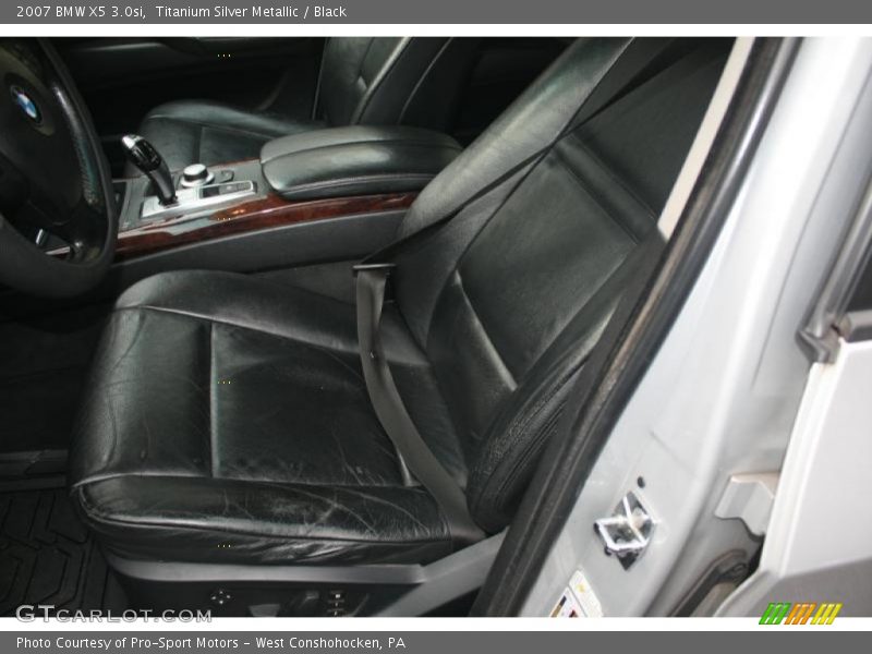 Titanium Silver Metallic / Black 2007 BMW X5 3.0si