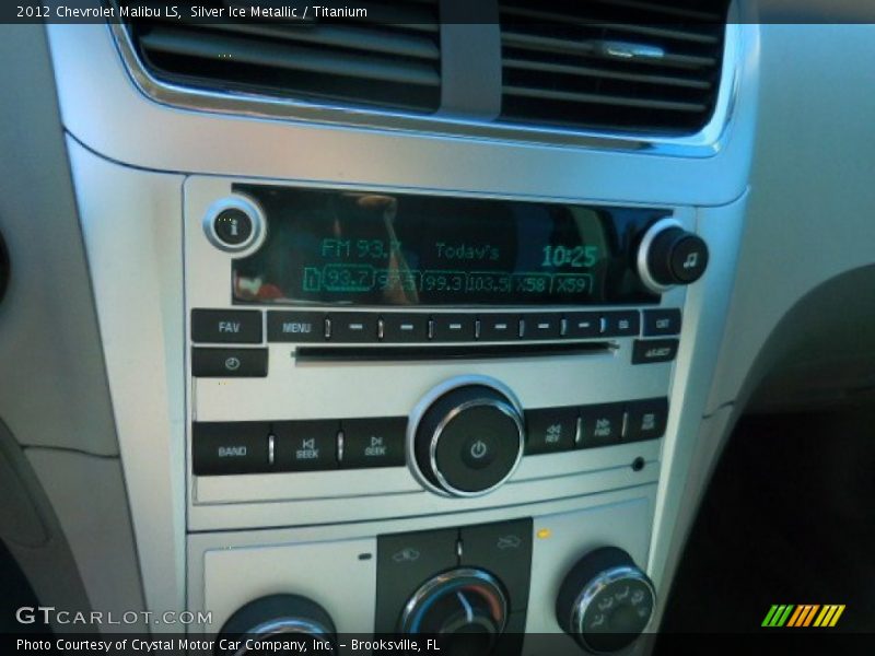 Silver Ice Metallic / Titanium 2012 Chevrolet Malibu LS