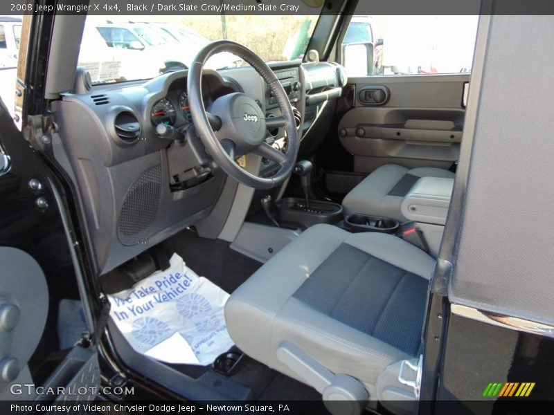 Black / Dark Slate Gray/Medium Slate Gray 2008 Jeep Wrangler X 4x4