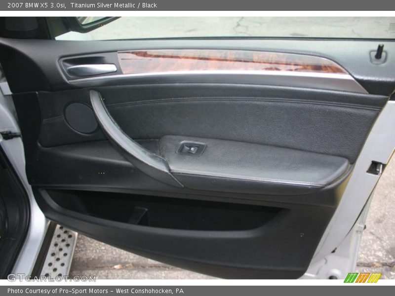 Titanium Silver Metallic / Black 2007 BMW X5 3.0si