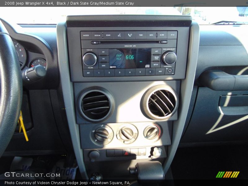 Black / Dark Slate Gray/Medium Slate Gray 2008 Jeep Wrangler X 4x4