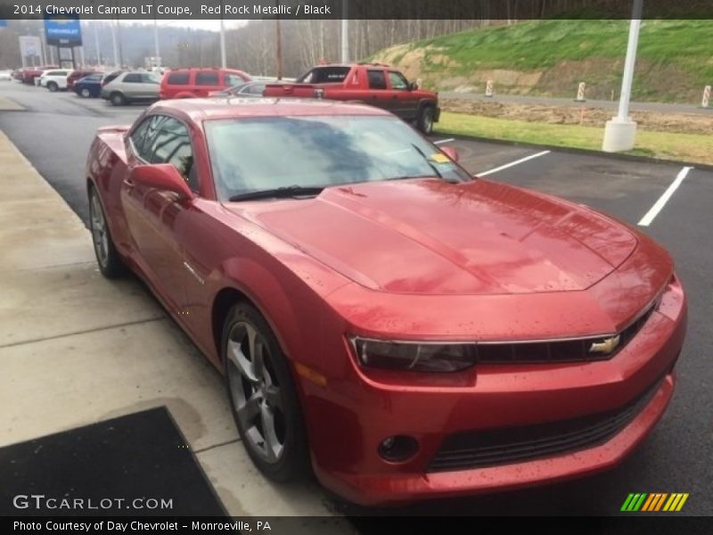 Red Rock Metallic / Black 2014 Chevrolet Camaro LT Coupe